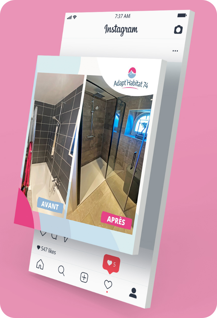 adapt habitat template reseaux sociaux