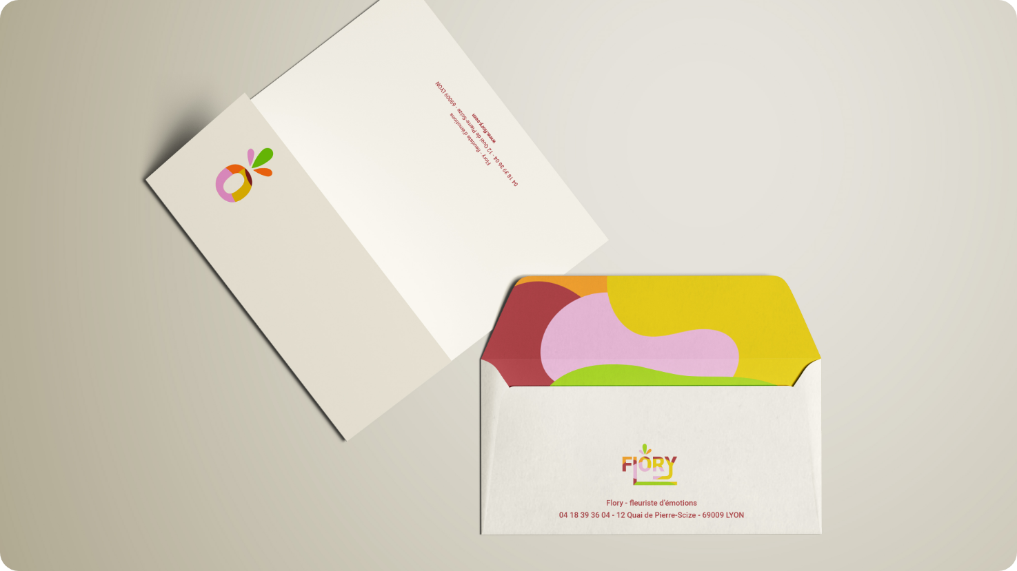 flory fleuriste papier lettre enveloppe
