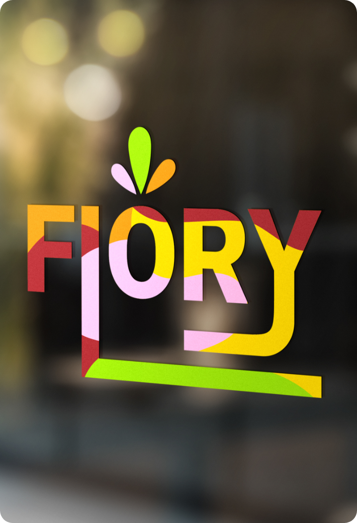 flory fleuriste vitrine logo