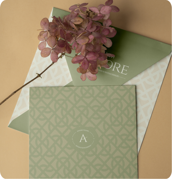 maison aurore robe marié styliste enveloppe papier