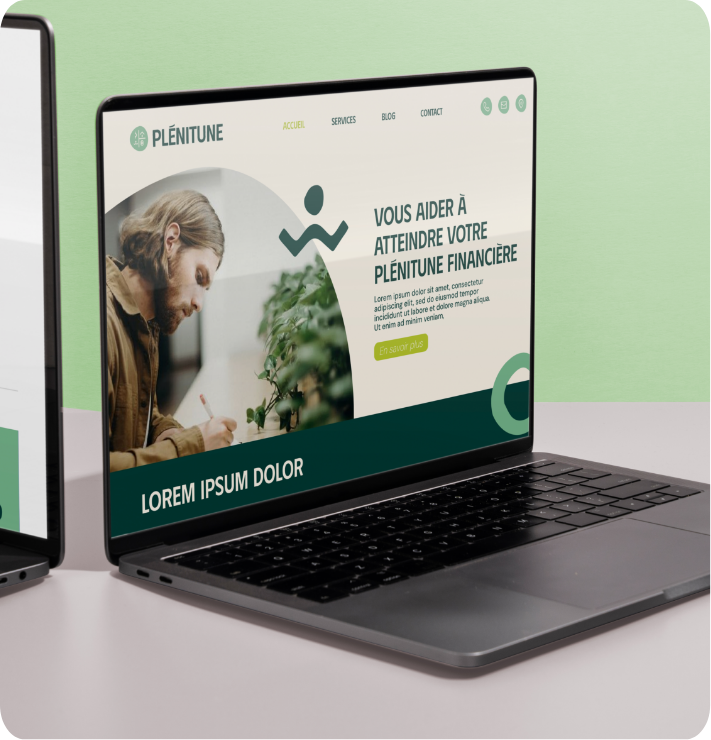 plenitune money coach site internet maquettes